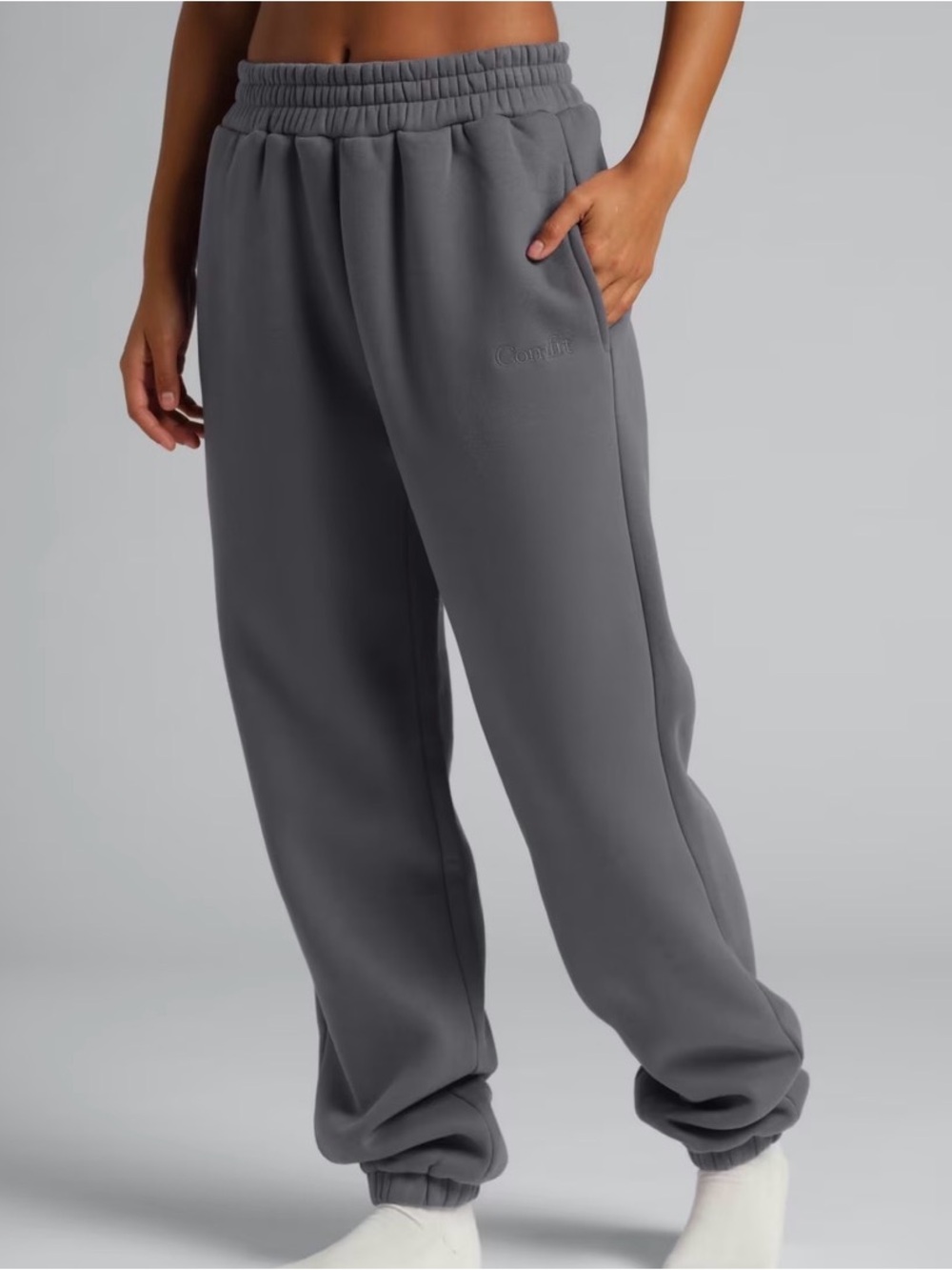Comfrt Signature Fleece Sweatpants Jogger Pants Medium M Steel Grey Unisex